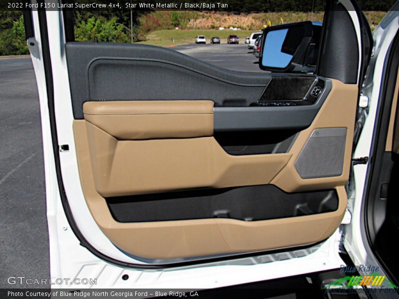 Star White Metallic / Black/Baja Tan 2022 Ford F150 Lariat SuperCrew 4x4
