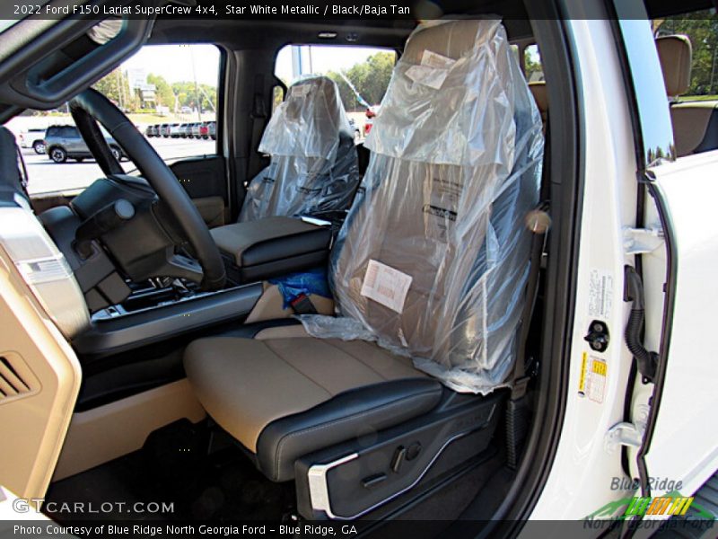 Star White Metallic / Black/Baja Tan 2022 Ford F150 Lariat SuperCrew 4x4