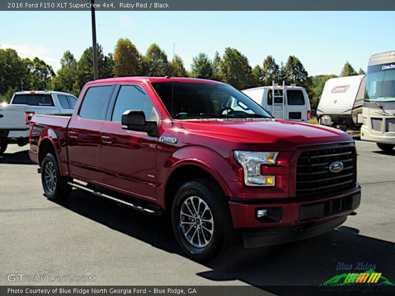 Ruby Red / Black 2016 Ford F150 XLT SuperCrew 4x4