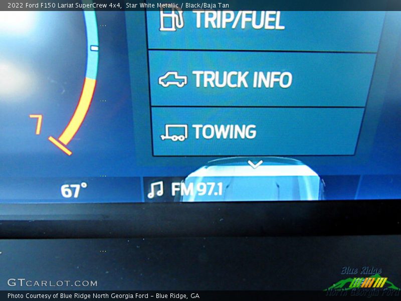 Star White Metallic / Black/Baja Tan 2022 Ford F150 Lariat SuperCrew 4x4