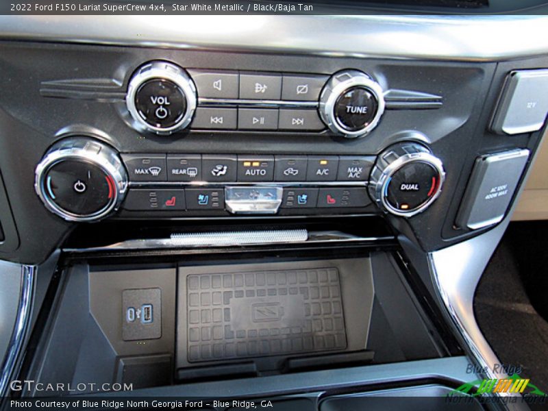 Star White Metallic / Black/Baja Tan 2022 Ford F150 Lariat SuperCrew 4x4