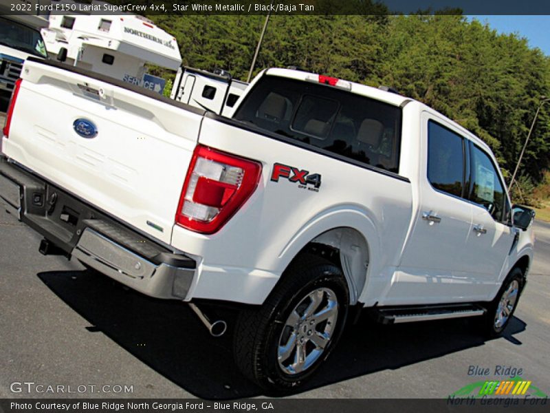 Star White Metallic / Black/Baja Tan 2022 Ford F150 Lariat SuperCrew 4x4