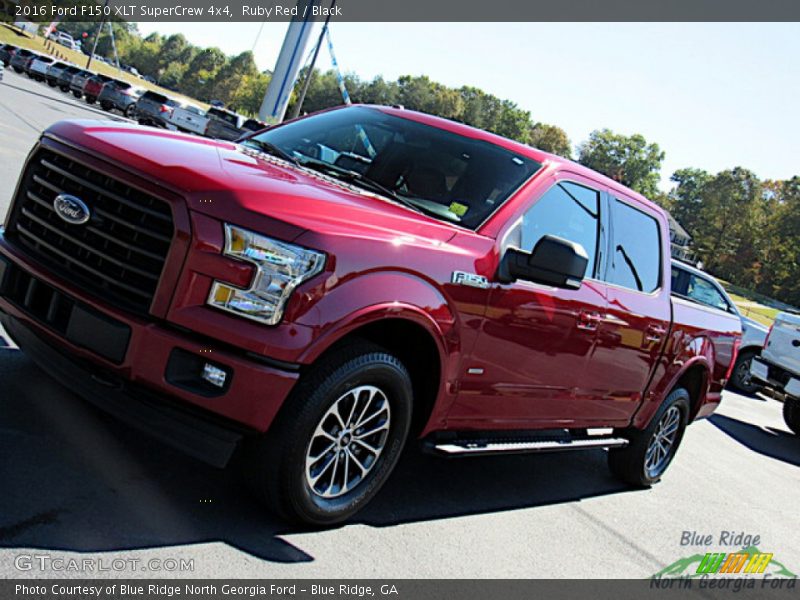 Ruby Red / Black 2016 Ford F150 XLT SuperCrew 4x4