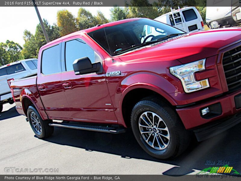 Ruby Red / Black 2016 Ford F150 XLT SuperCrew 4x4