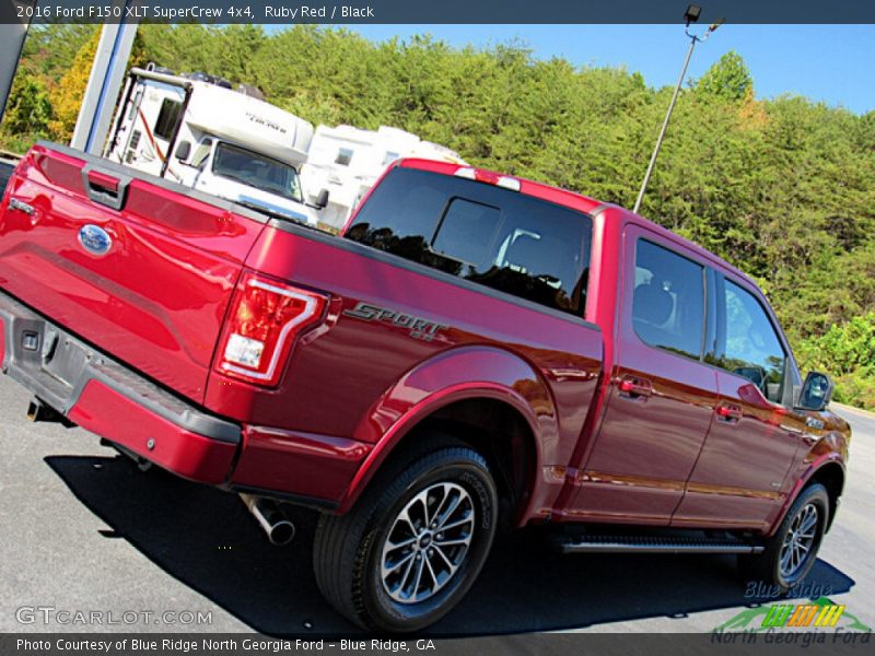 Ruby Red / Black 2016 Ford F150 XLT SuperCrew 4x4