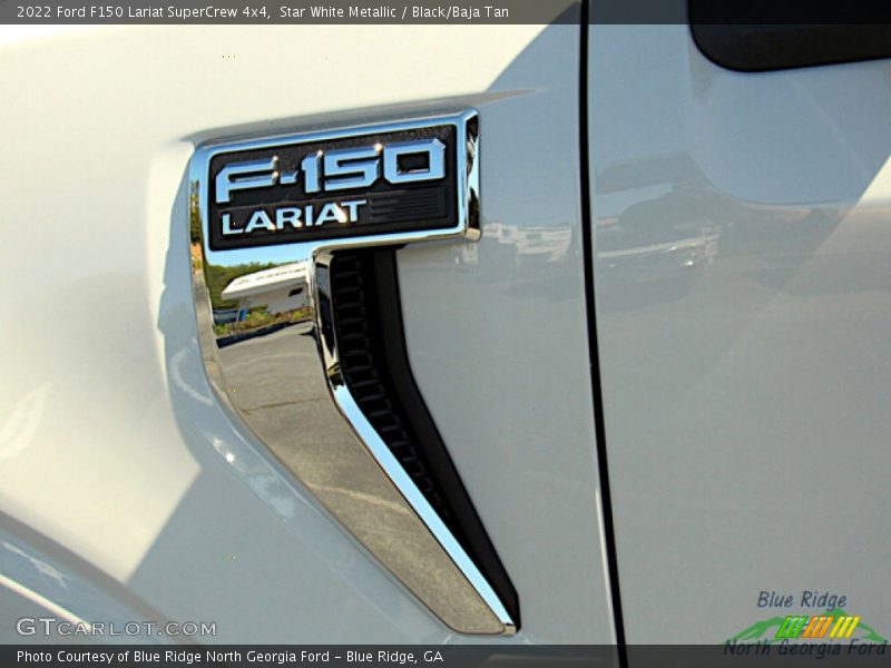 Star White Metallic / Black/Baja Tan 2022 Ford F150 Lariat SuperCrew 4x4