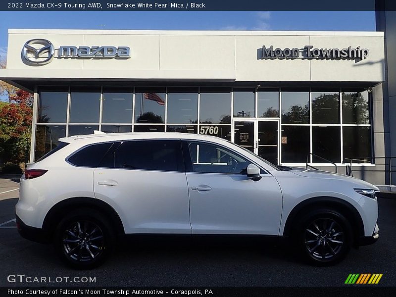 Snowflake White Pearl Mica / Black 2022 Mazda CX-9 Touring AWD