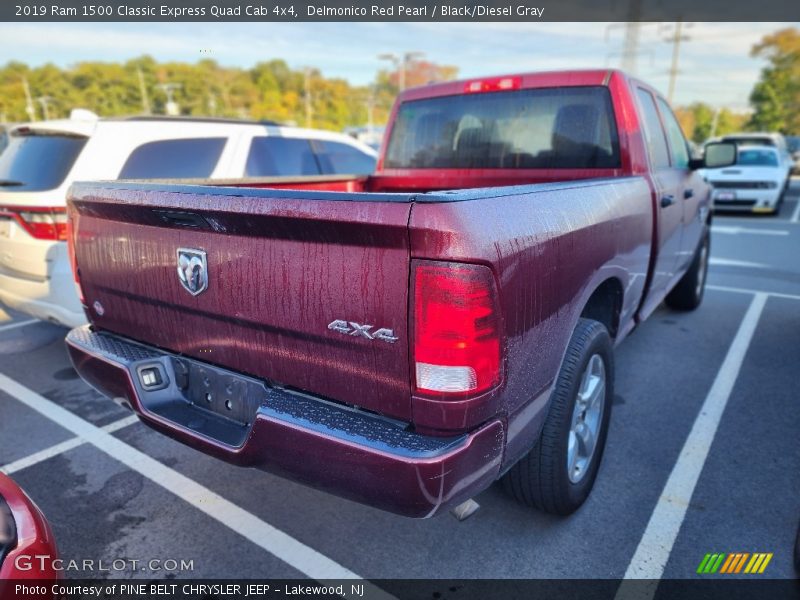 Delmonico Red Pearl / Black/Diesel Gray 2019 Ram 1500 Classic Express Quad Cab 4x4
