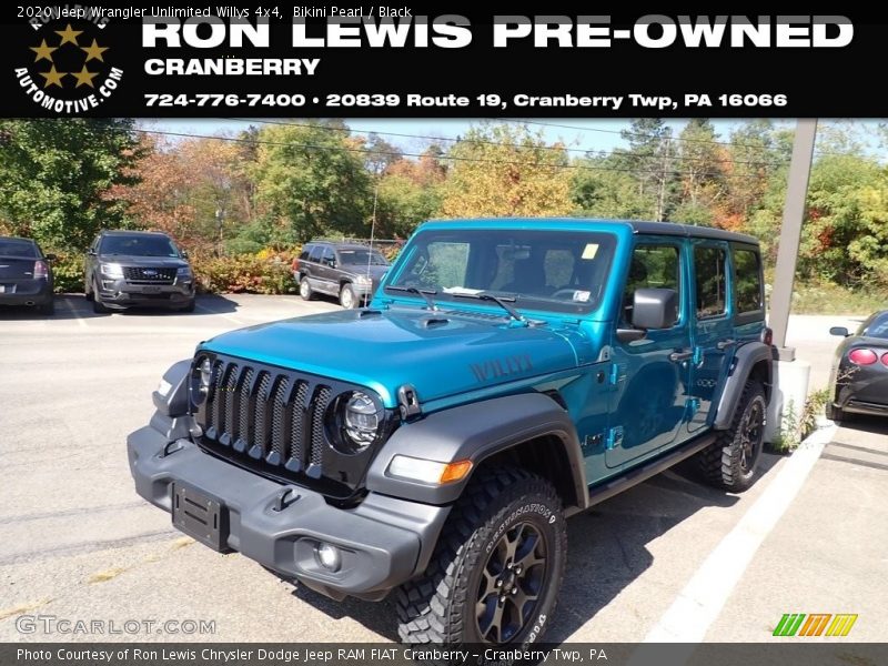 Bikini Pearl / Black 2020 Jeep Wrangler Unlimited Willys 4x4