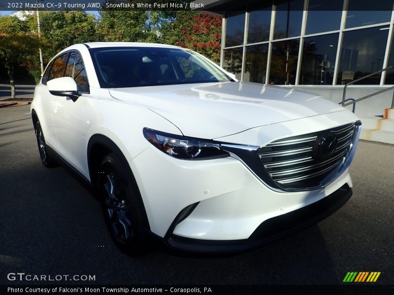 Snowflake White Pearl Mica / Black 2022 Mazda CX-9 Touring AWD