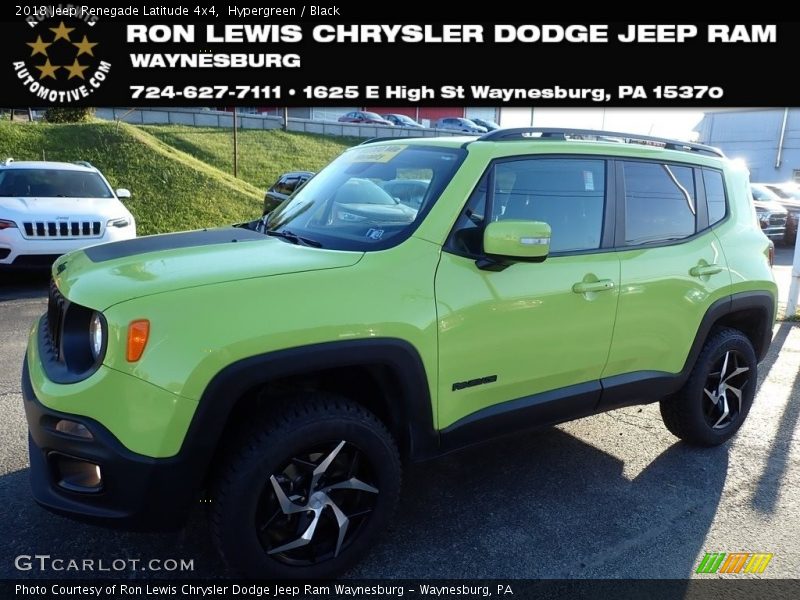 Hypergreen / Black 2018 Jeep Renegade Latitude 4x4