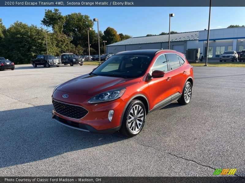 Sedona Orange Metallic / Ebony Black 2020 Ford Escape Titanium 4WD