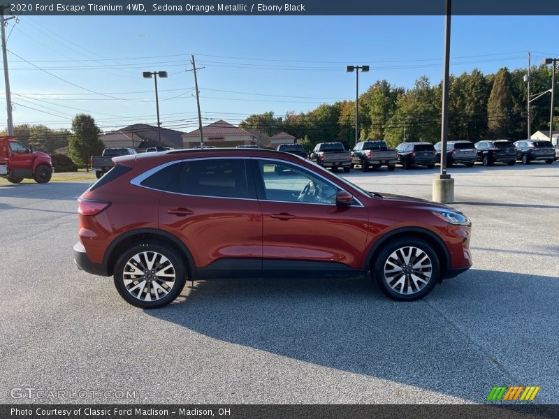 Sedona Orange Metallic / Ebony Black 2020 Ford Escape Titanium 4WD