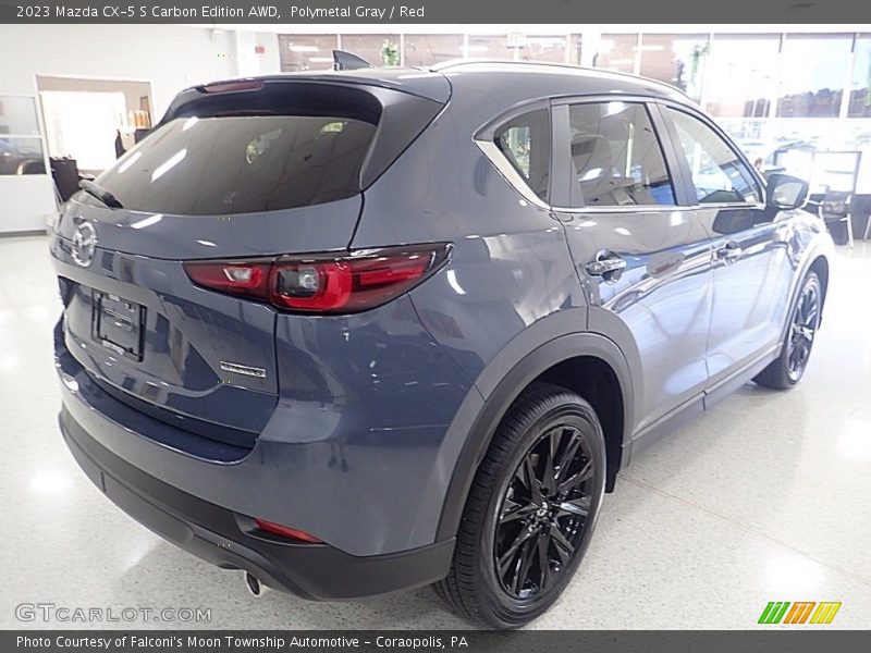 Polymetal Gray / Red 2023 Mazda CX-5 S Carbon Edition AWD