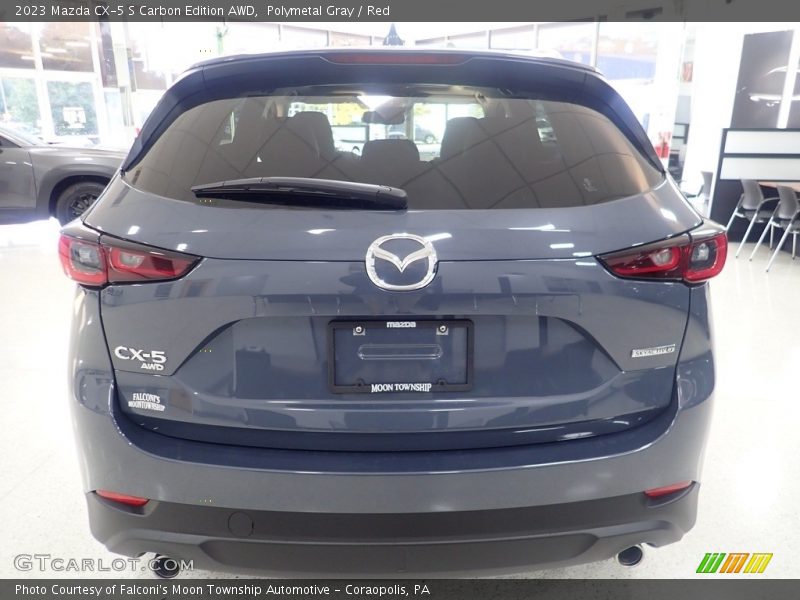 Polymetal Gray / Red 2023 Mazda CX-5 S Carbon Edition AWD