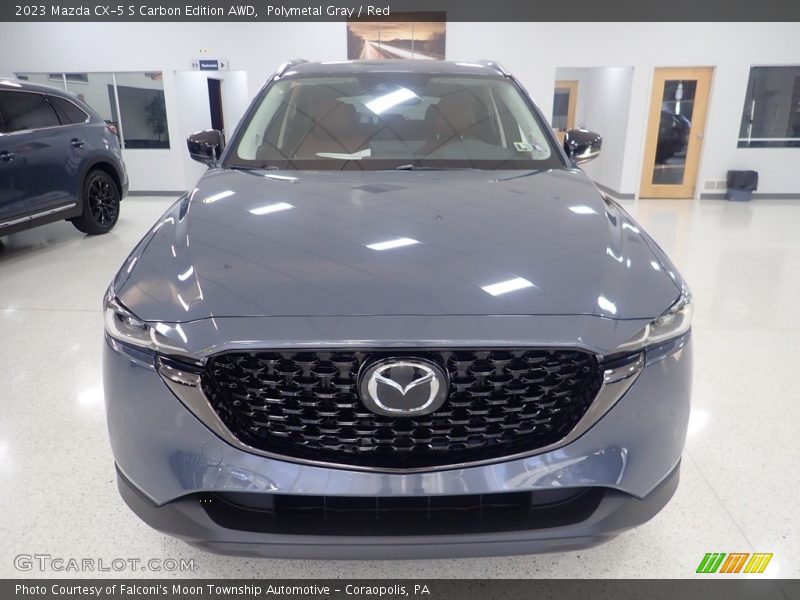 Polymetal Gray / Red 2023 Mazda CX-5 S Carbon Edition AWD