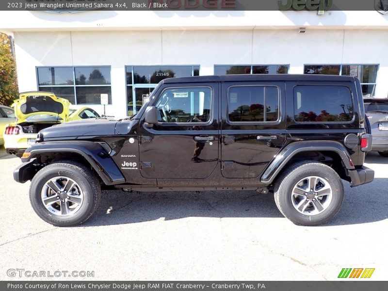 Black / Black 2023 Jeep Wrangler Unlimited Sahara 4x4