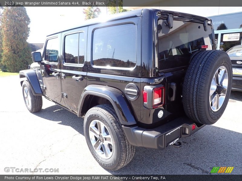 Black / Black 2023 Jeep Wrangler Unlimited Sahara 4x4