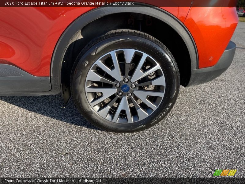 Sedona Orange Metallic / Ebony Black 2020 Ford Escape Titanium 4WD