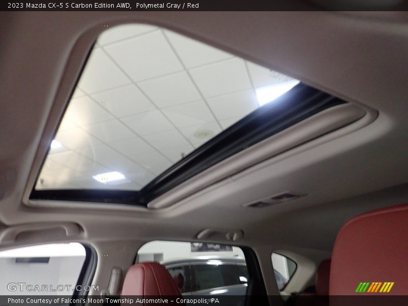 Polymetal Gray / Red 2023 Mazda CX-5 S Carbon Edition AWD