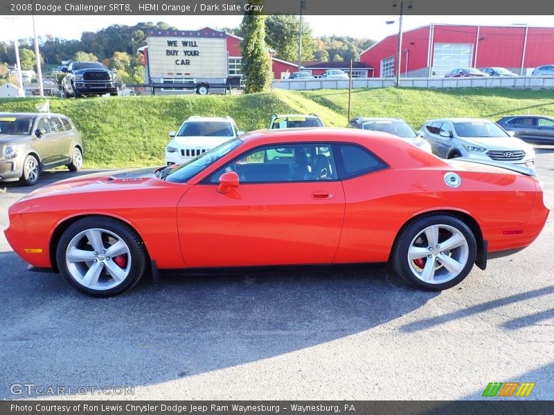 HEMI Orange / Dark Slate Gray 2008 Dodge Challenger SRT8