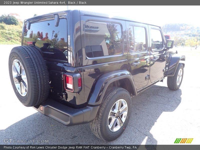 Black / Black 2023 Jeep Wrangler Unlimited Sahara 4x4