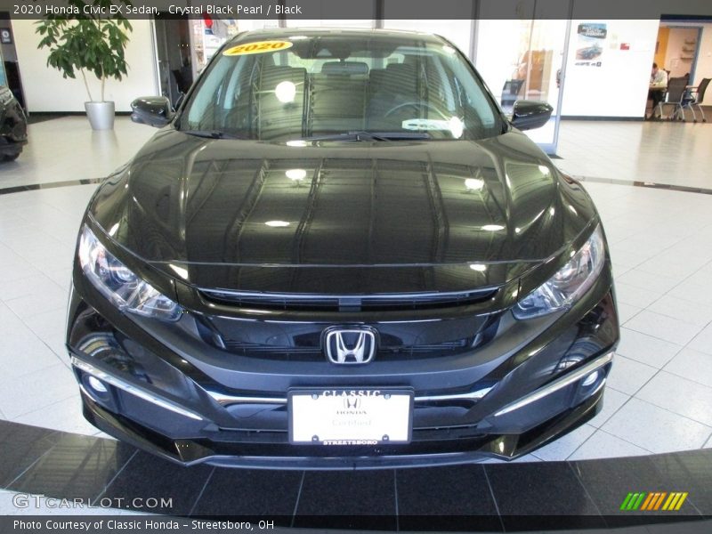 Crystal Black Pearl / Black 2020 Honda Civic EX Sedan