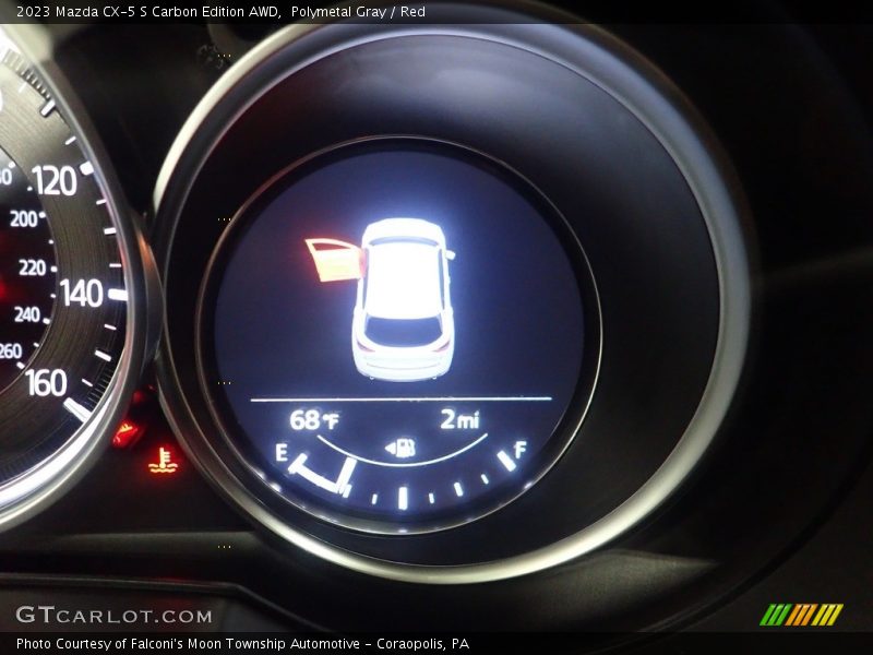 Polymetal Gray / Red 2023 Mazda CX-5 S Carbon Edition AWD