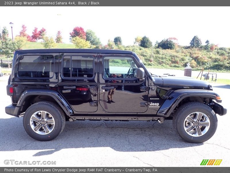 Black / Black 2023 Jeep Wrangler Unlimited Sahara 4x4