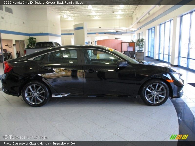 Crystal Black Pearl / Black 2020 Honda Civic EX Sedan