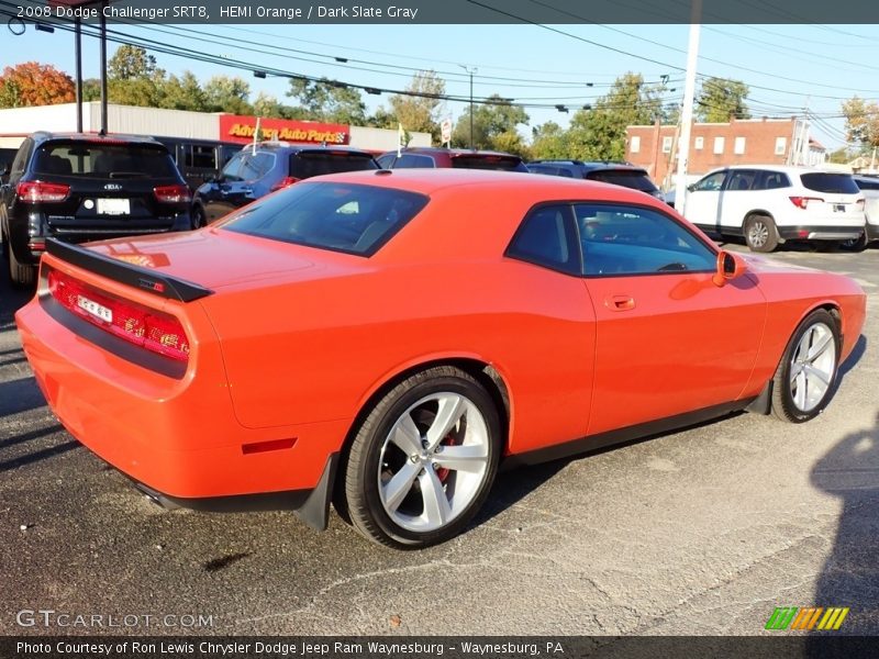 HEMI Orange / Dark Slate Gray 2008 Dodge Challenger SRT8