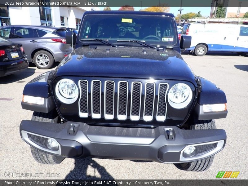 Black / Black 2023 Jeep Wrangler Unlimited Sahara 4x4