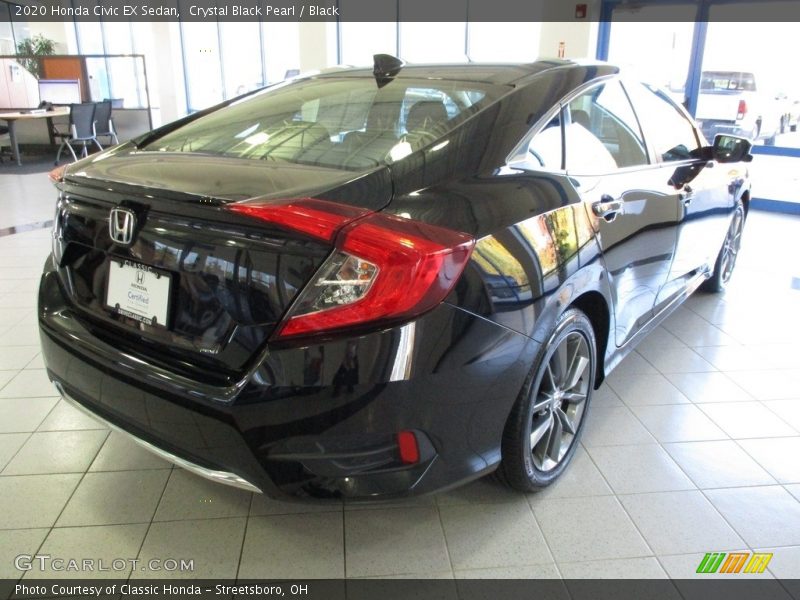 Crystal Black Pearl / Black 2020 Honda Civic EX Sedan