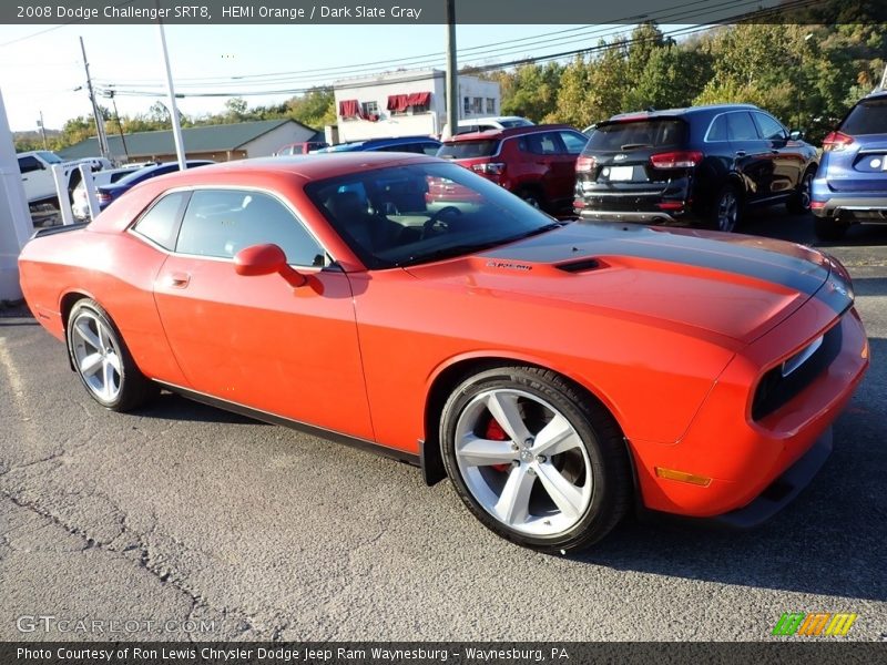 HEMI Orange / Dark Slate Gray 2008 Dodge Challenger SRT8