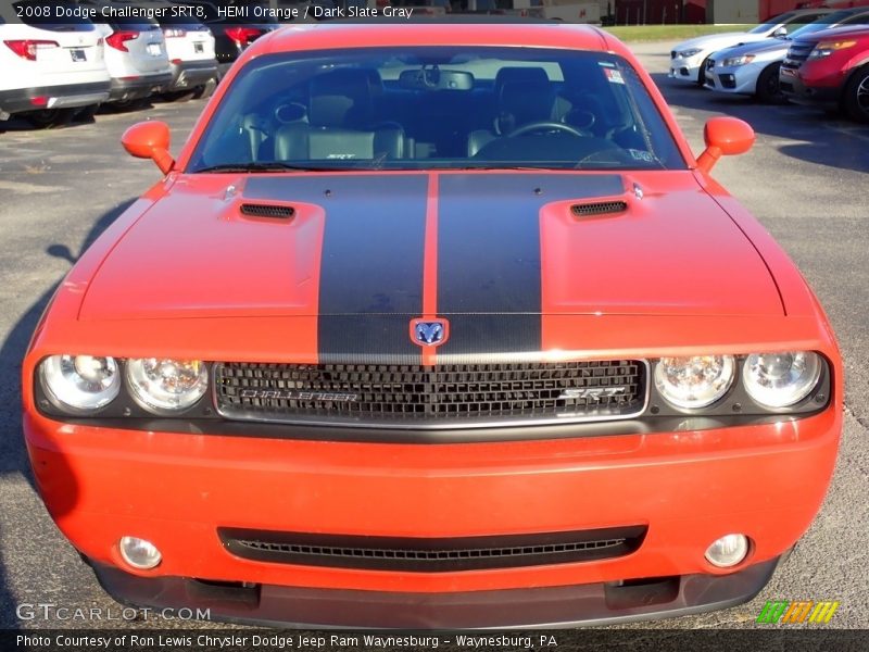 HEMI Orange / Dark Slate Gray 2008 Dodge Challenger SRT8