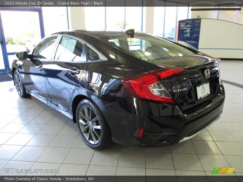 Crystal Black Pearl / Black 2020 Honda Civic EX Sedan