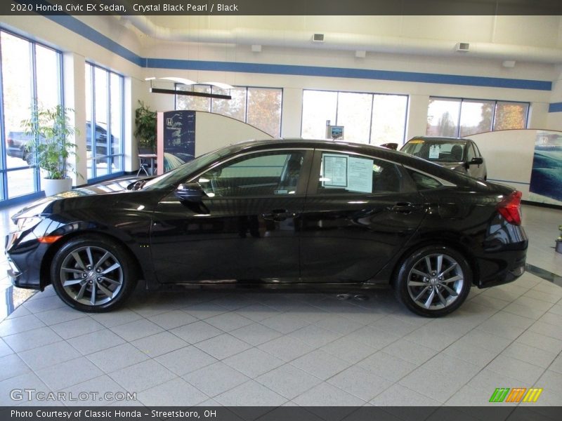 Crystal Black Pearl / Black 2020 Honda Civic EX Sedan