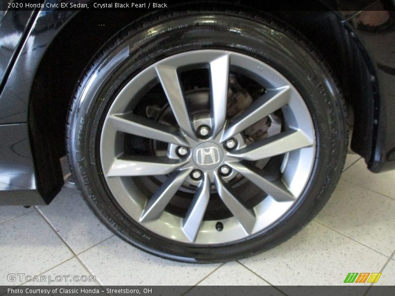 Crystal Black Pearl / Black 2020 Honda Civic EX Sedan