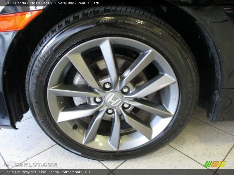 Crystal Black Pearl / Black 2020 Honda Civic EX Sedan