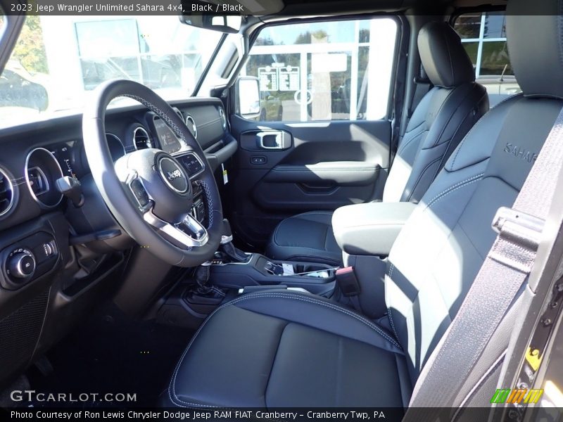 Black / Black 2023 Jeep Wrangler Unlimited Sahara 4x4
