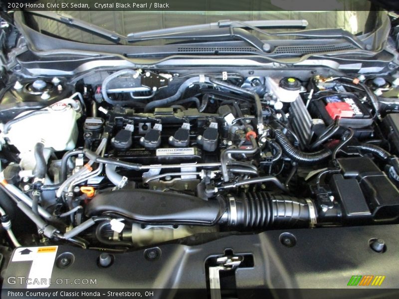 Crystal Black Pearl / Black 2020 Honda Civic EX Sedan