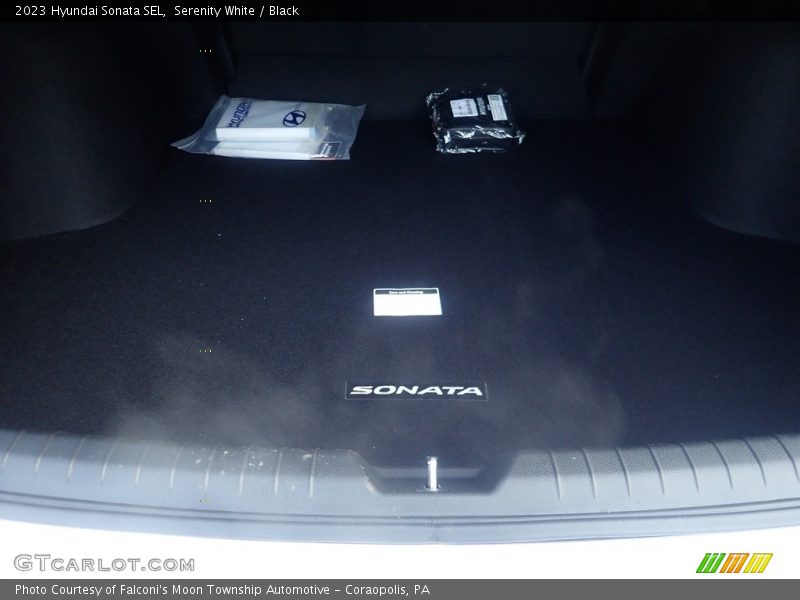 Serenity White / Black 2023 Hyundai Sonata SEL