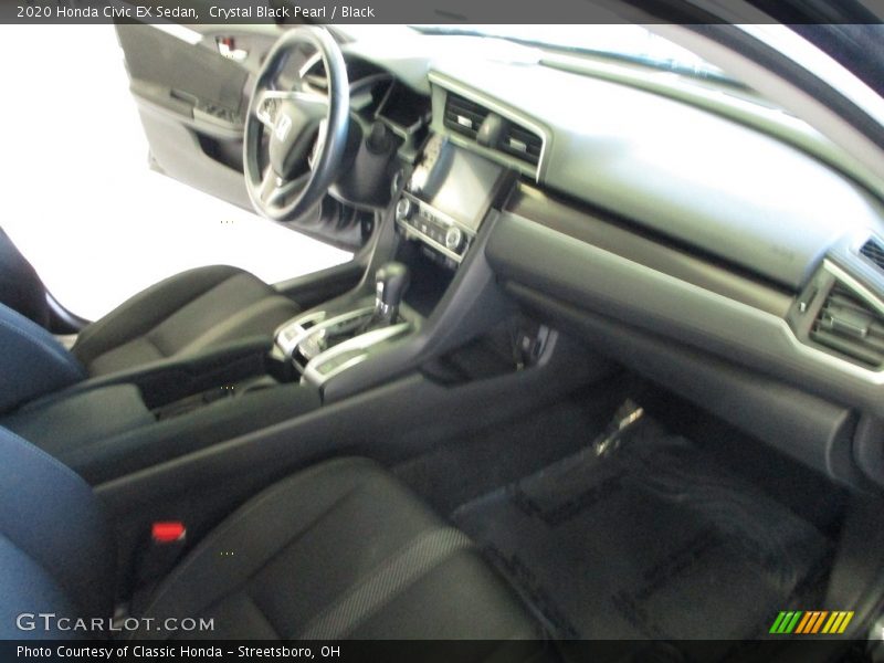 Crystal Black Pearl / Black 2020 Honda Civic EX Sedan