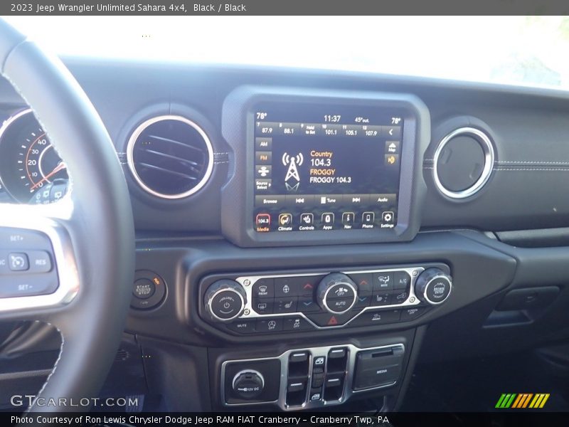Black / Black 2023 Jeep Wrangler Unlimited Sahara 4x4