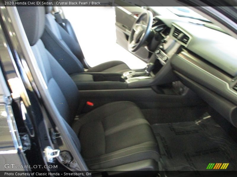 Crystal Black Pearl / Black 2020 Honda Civic EX Sedan