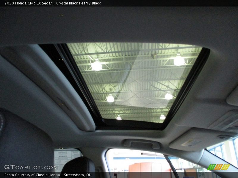 Crystal Black Pearl / Black 2020 Honda Civic EX Sedan