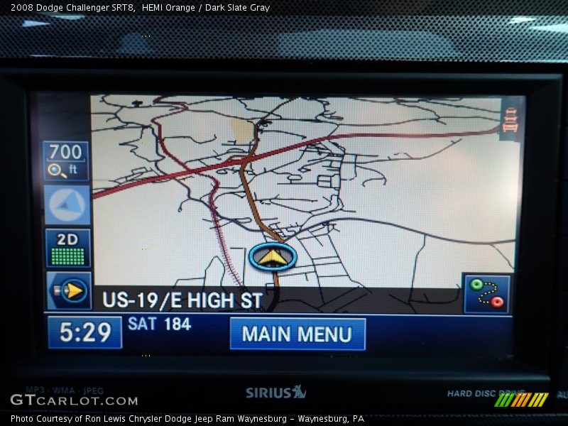 HEMI Orange / Dark Slate Gray 2008 Dodge Challenger SRT8