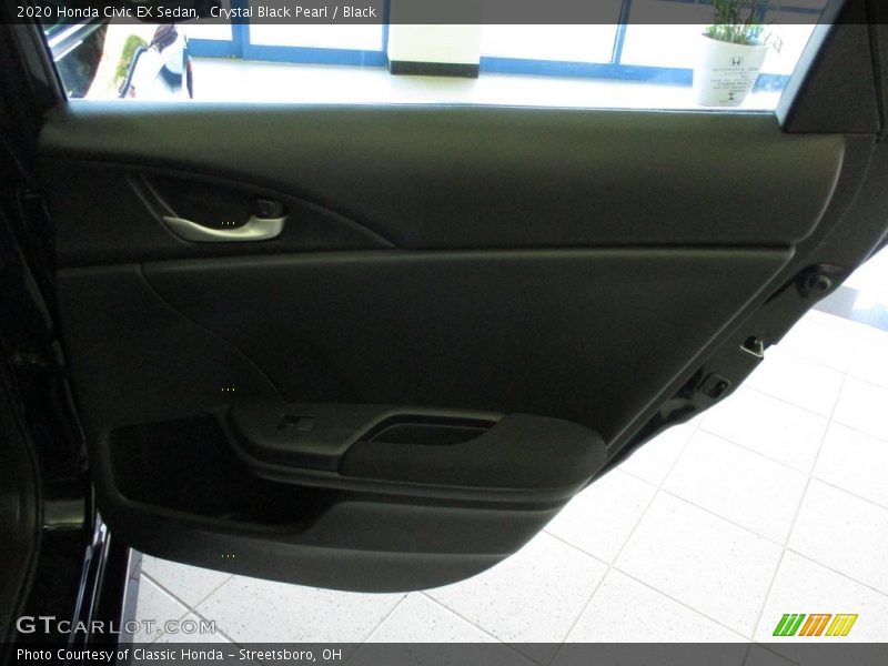 Crystal Black Pearl / Black 2020 Honda Civic EX Sedan