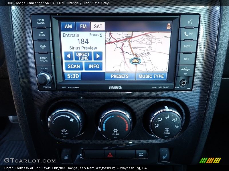 HEMI Orange / Dark Slate Gray 2008 Dodge Challenger SRT8