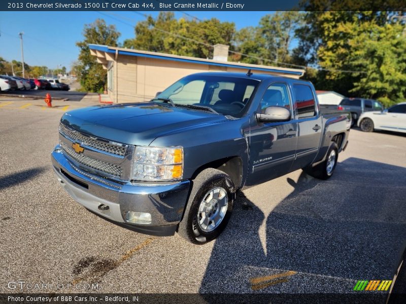 Blue Granite Metallic / Ebony 2013 Chevrolet Silverado 1500 LT Crew Cab 4x4